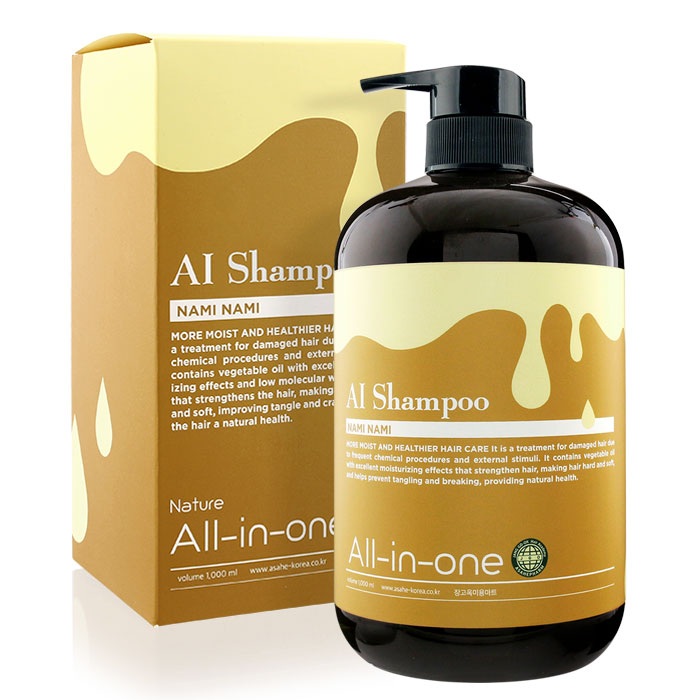 나미나미 AI 올인원 샴푸 1000g (지성.비듬.탈모 두피전용)